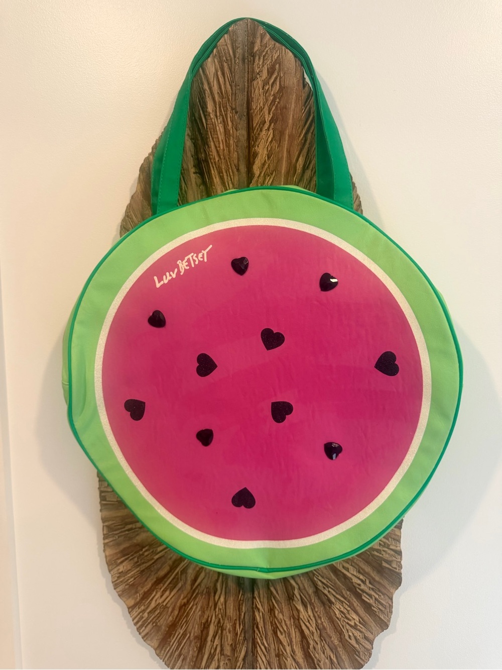 Luv Betsey Pink & Green Watermelon Insulated  Tote Bag